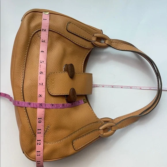 Auth. Vintage Tod’s Vachetta (Tan) Pebble Leather Shoulder/Handbag